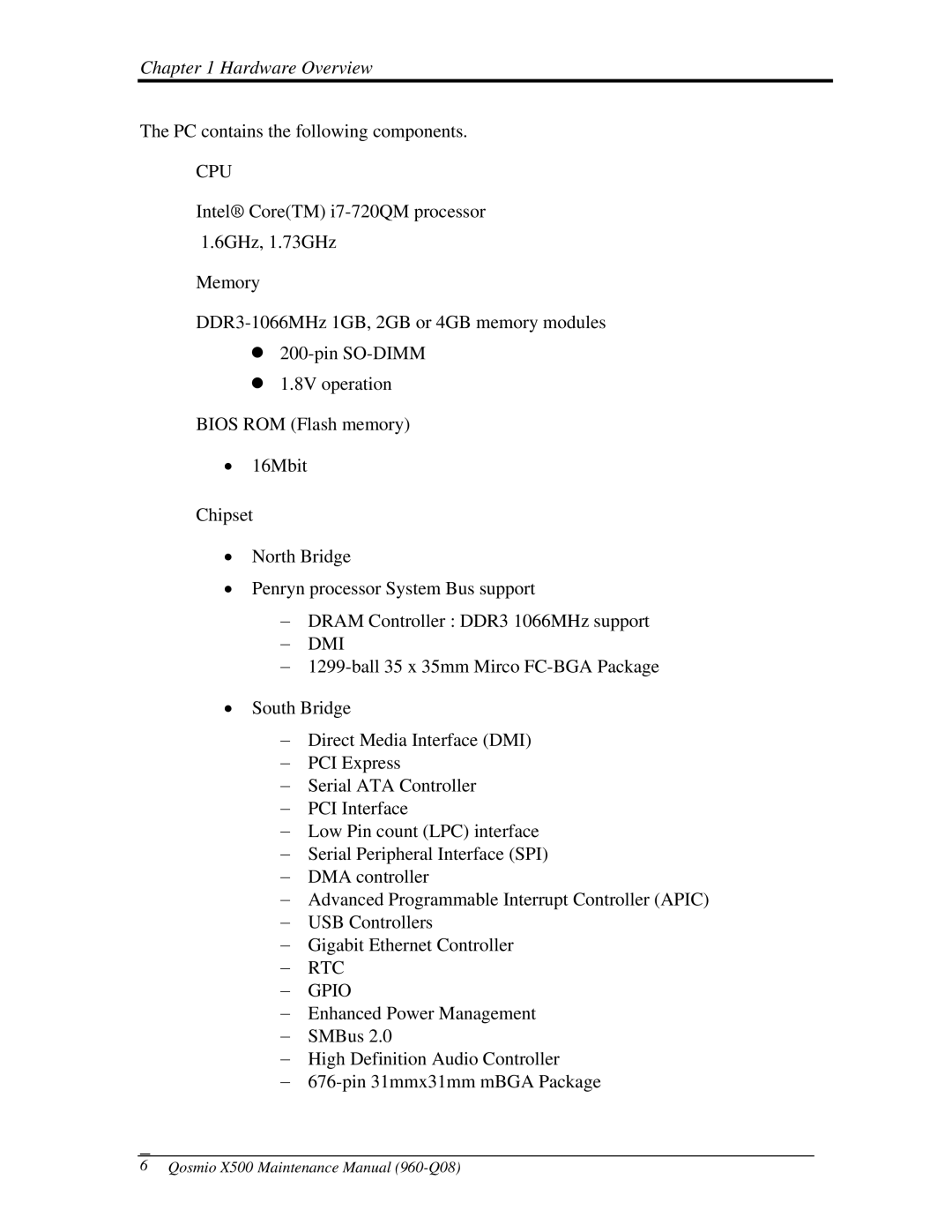 Toshiba X500 manual Dmi 