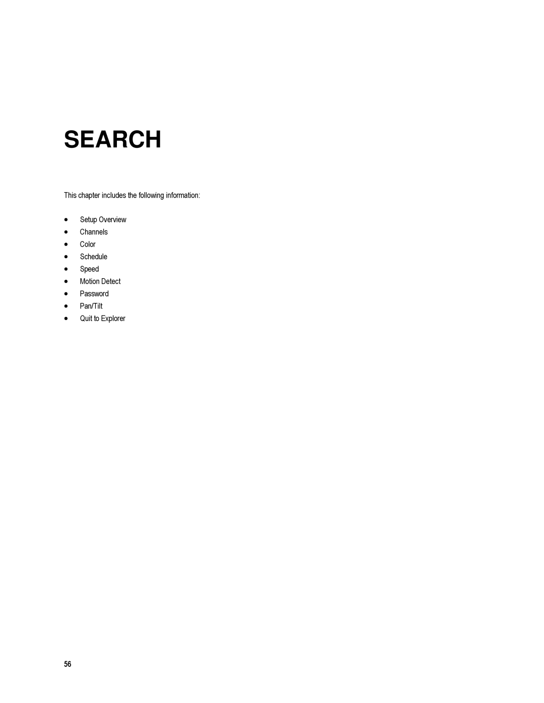 Toshiba XVR16-120-X, XVR4-120-X user manual Search 