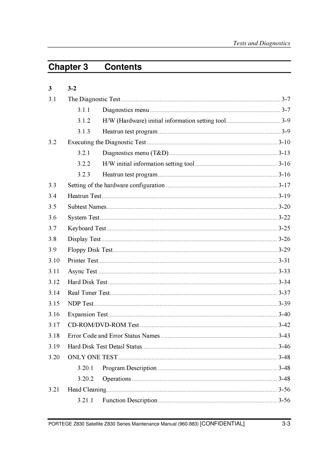 Toshiba Z830 manual Heatrun Test 