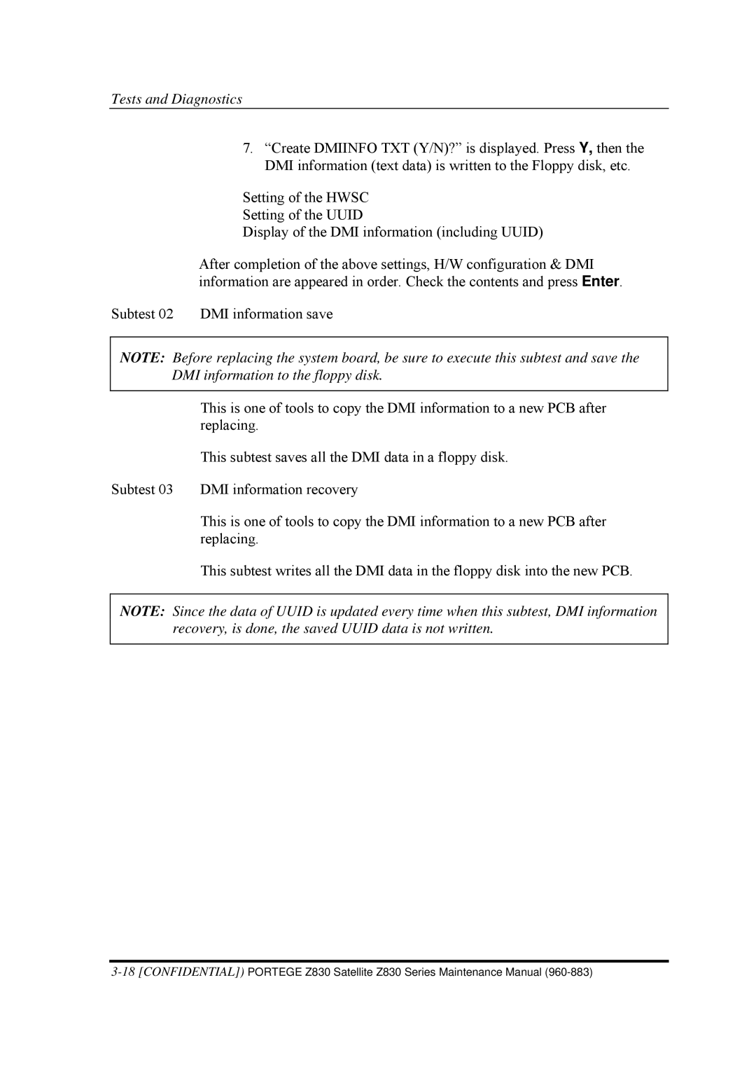 Toshiba Z830 manual Tests and Diagnostics 