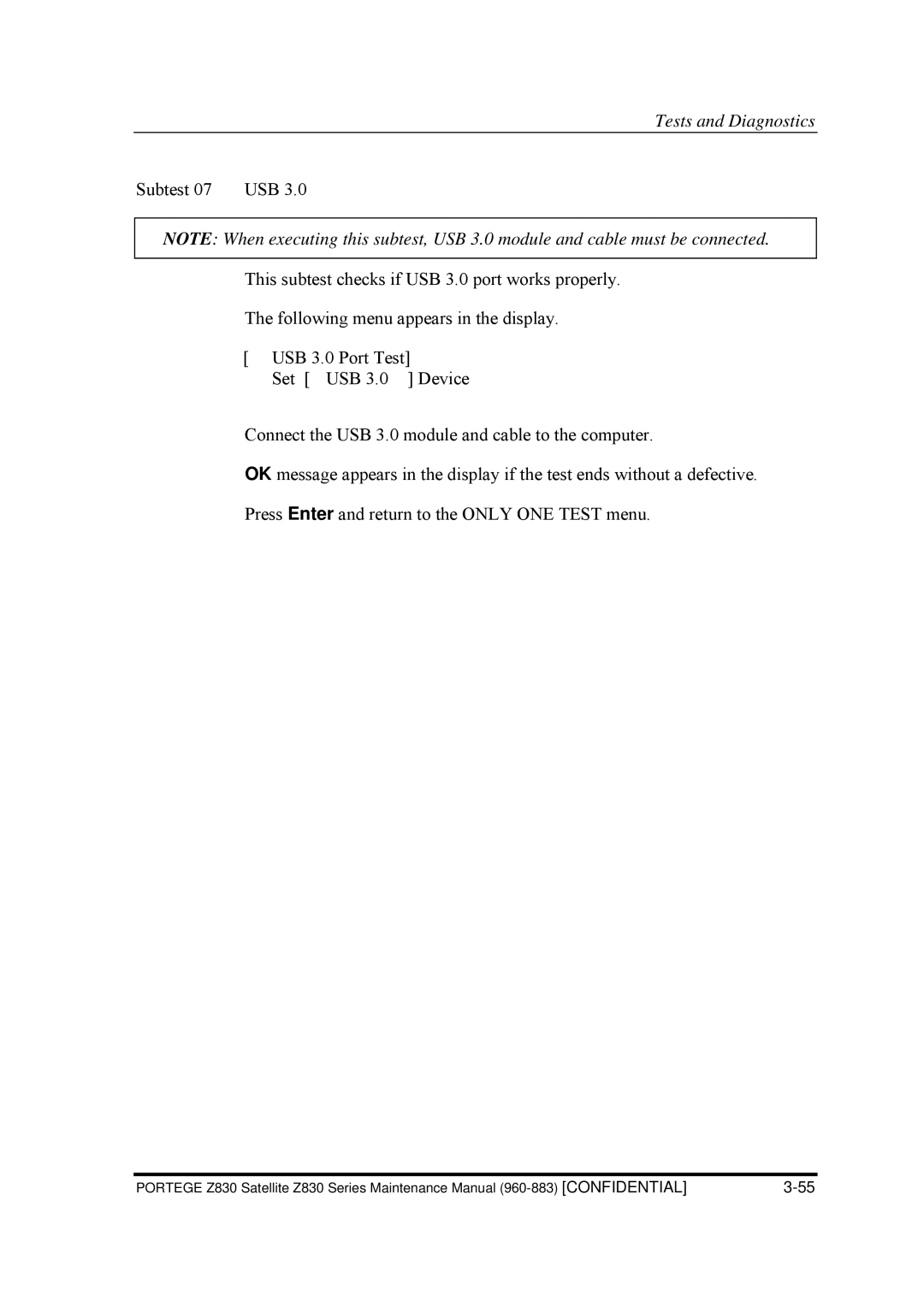 Toshiba Z830 manual Tests and Diagnostics 