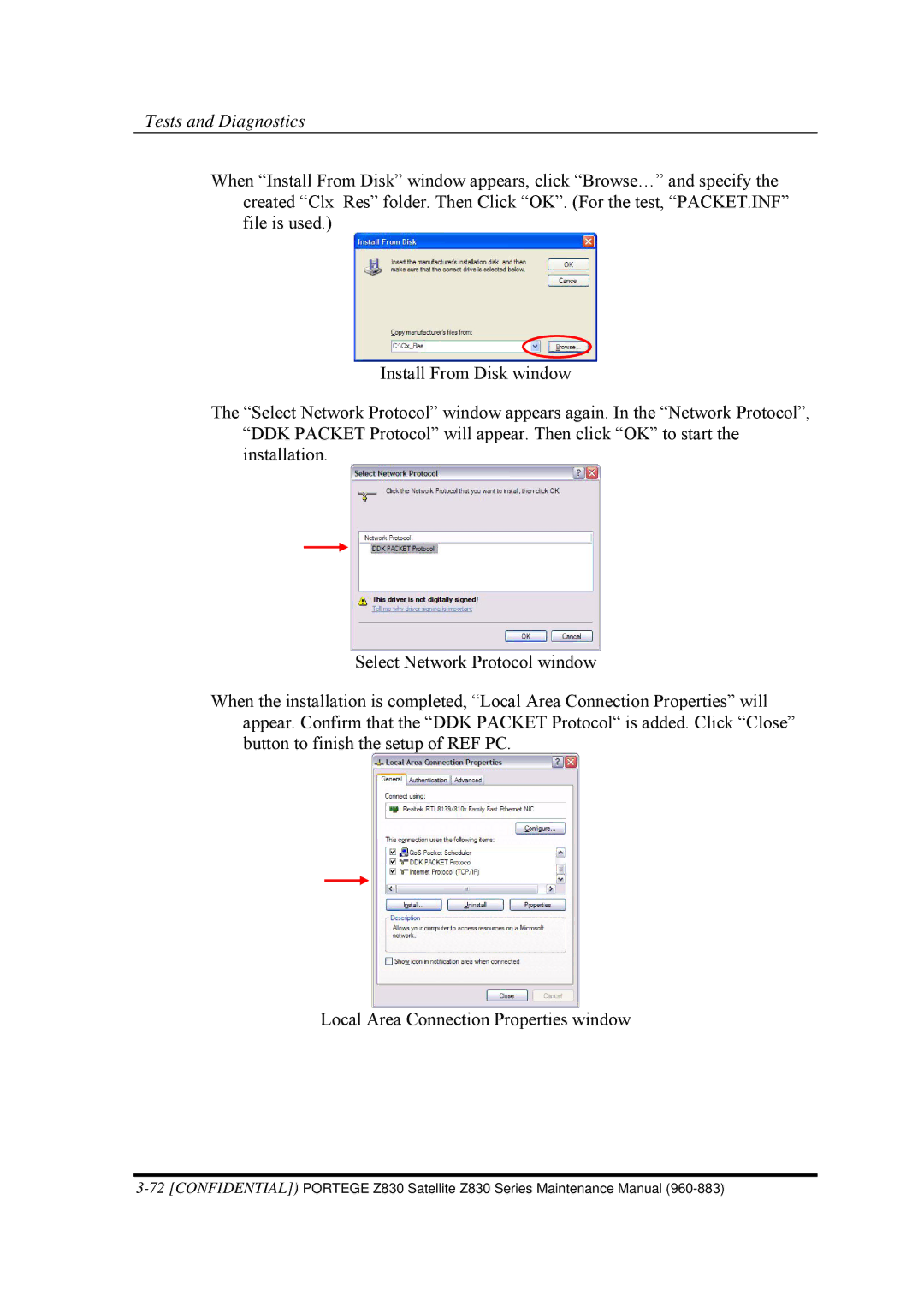 Toshiba Z830 manual Tests and Diagnostics 