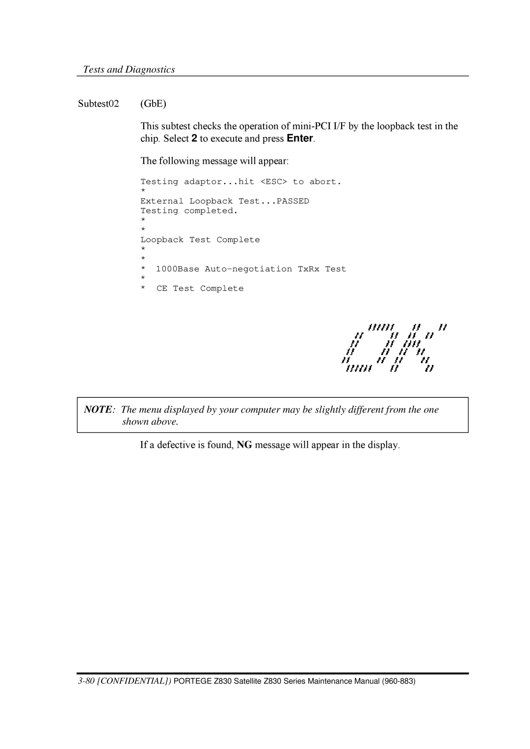 Toshiba Z830 manual Tests and Diagnostics 