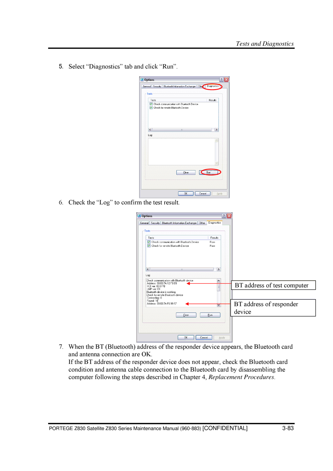 Toshiba Z830 manual Tests and Diagnostics 