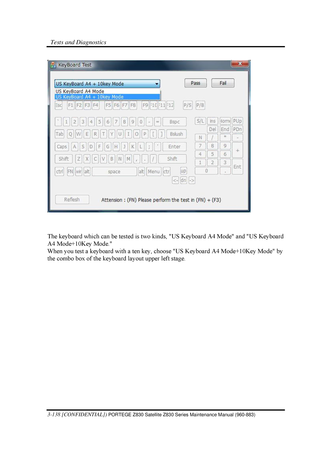 Toshiba Z830 manual Tests and Diagnostics 