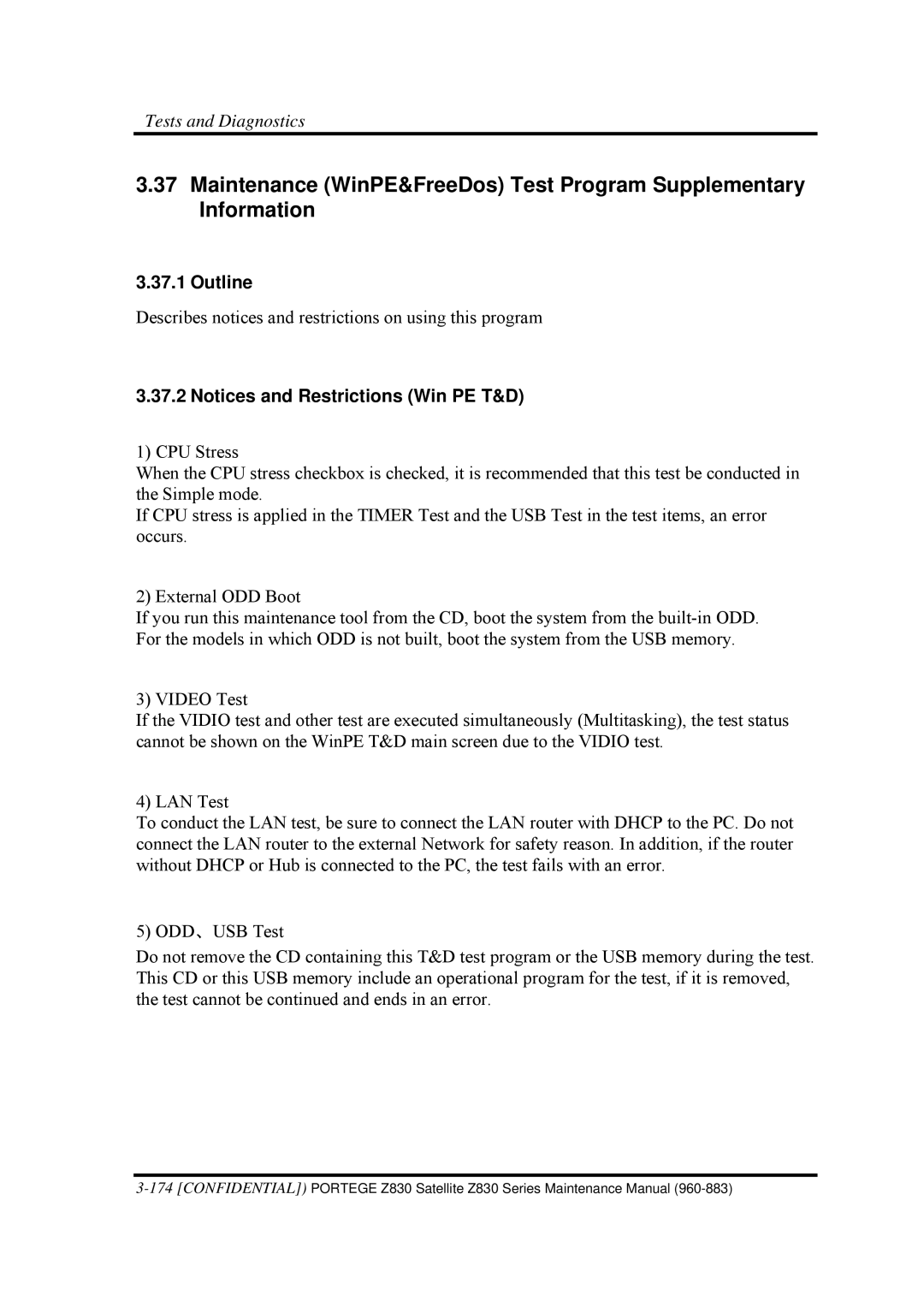 Toshiba Z830 manual Outline 