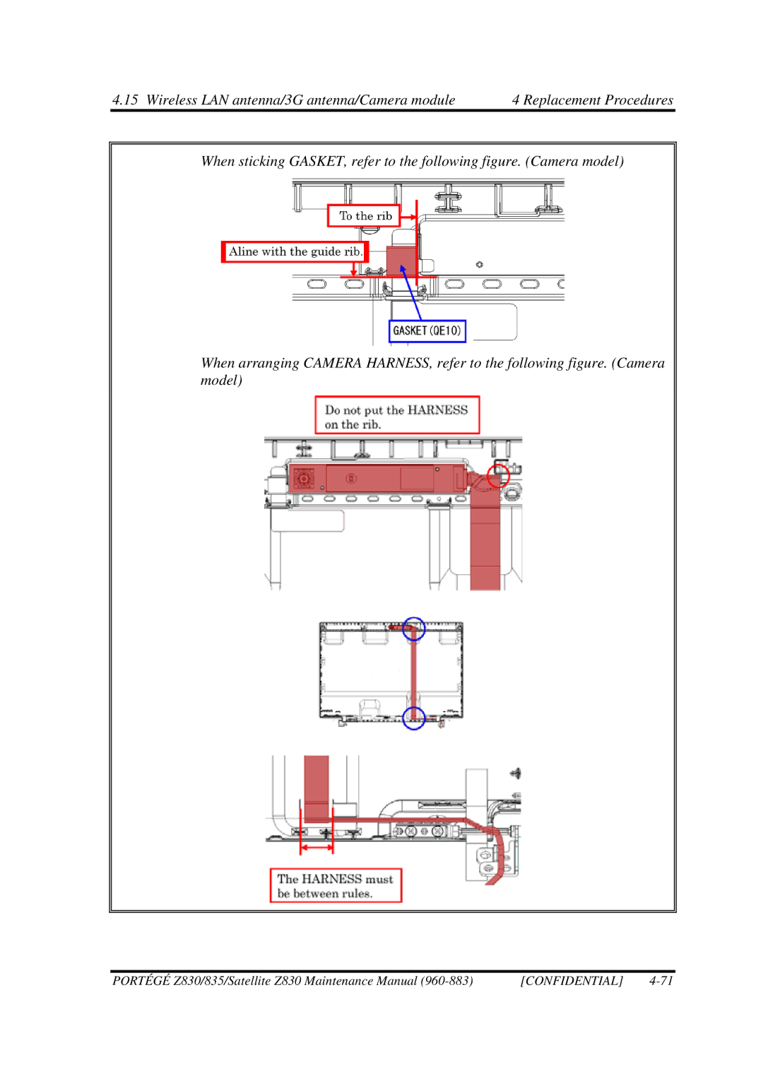 Toshiba Z830 manual Confidential 