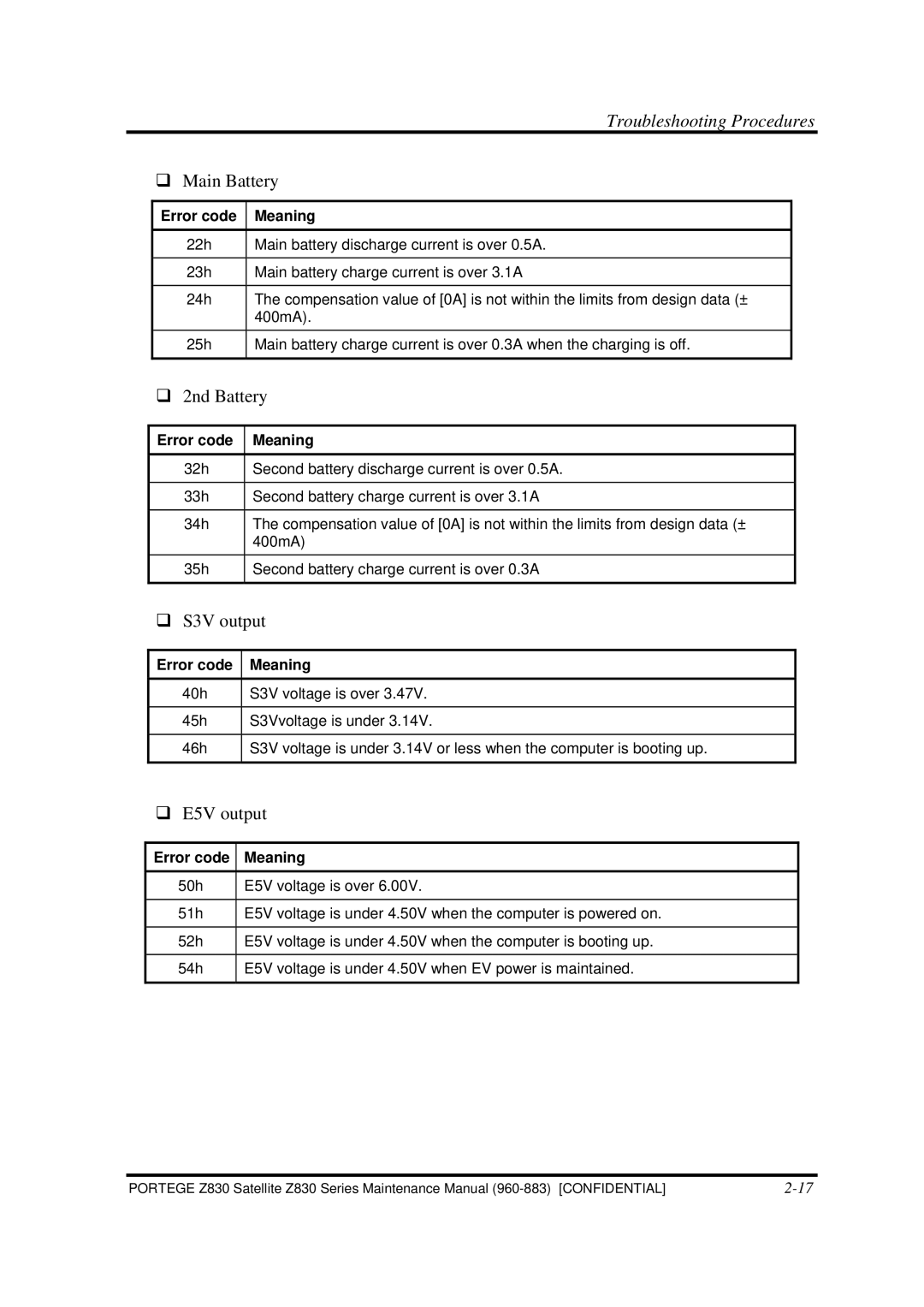 Toshiba Z830 manual  Main Battery 