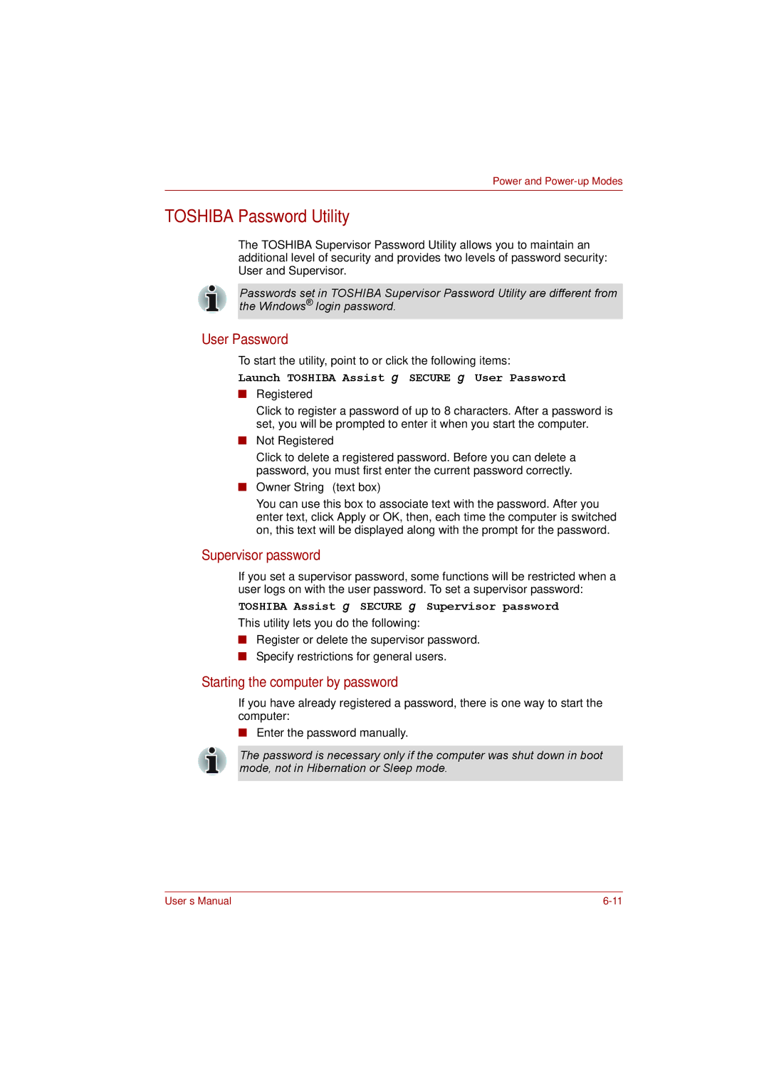 Toshiba toshiba satellite l550/ satellite pro l550/ satellite l550d/ satellite pro l550d series Toshiba Password Utility 