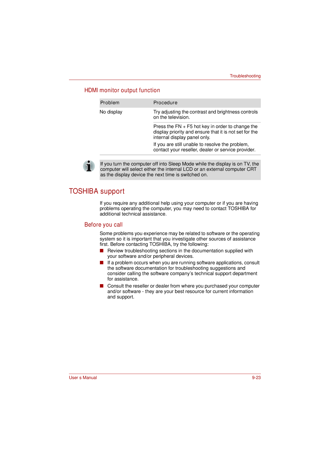 Toshiba toshiba satellite l550/ satellite pro l550/ satellite l550d/ satellite pro l550d series user manual Toshiba support 