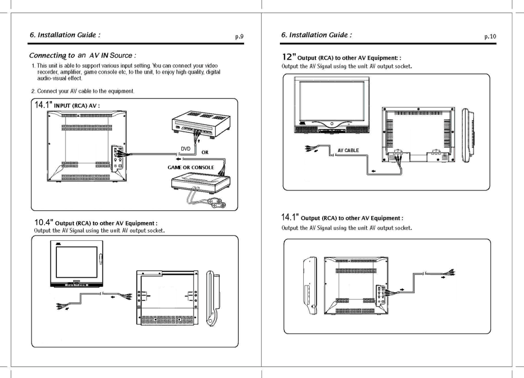 Tote Vision LCD-1212TW manual 