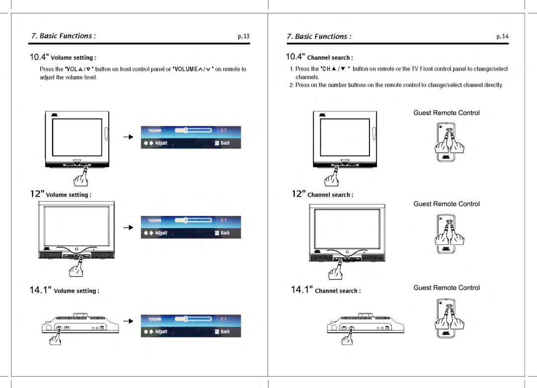 Tote Vision LCD-1212TW manual 