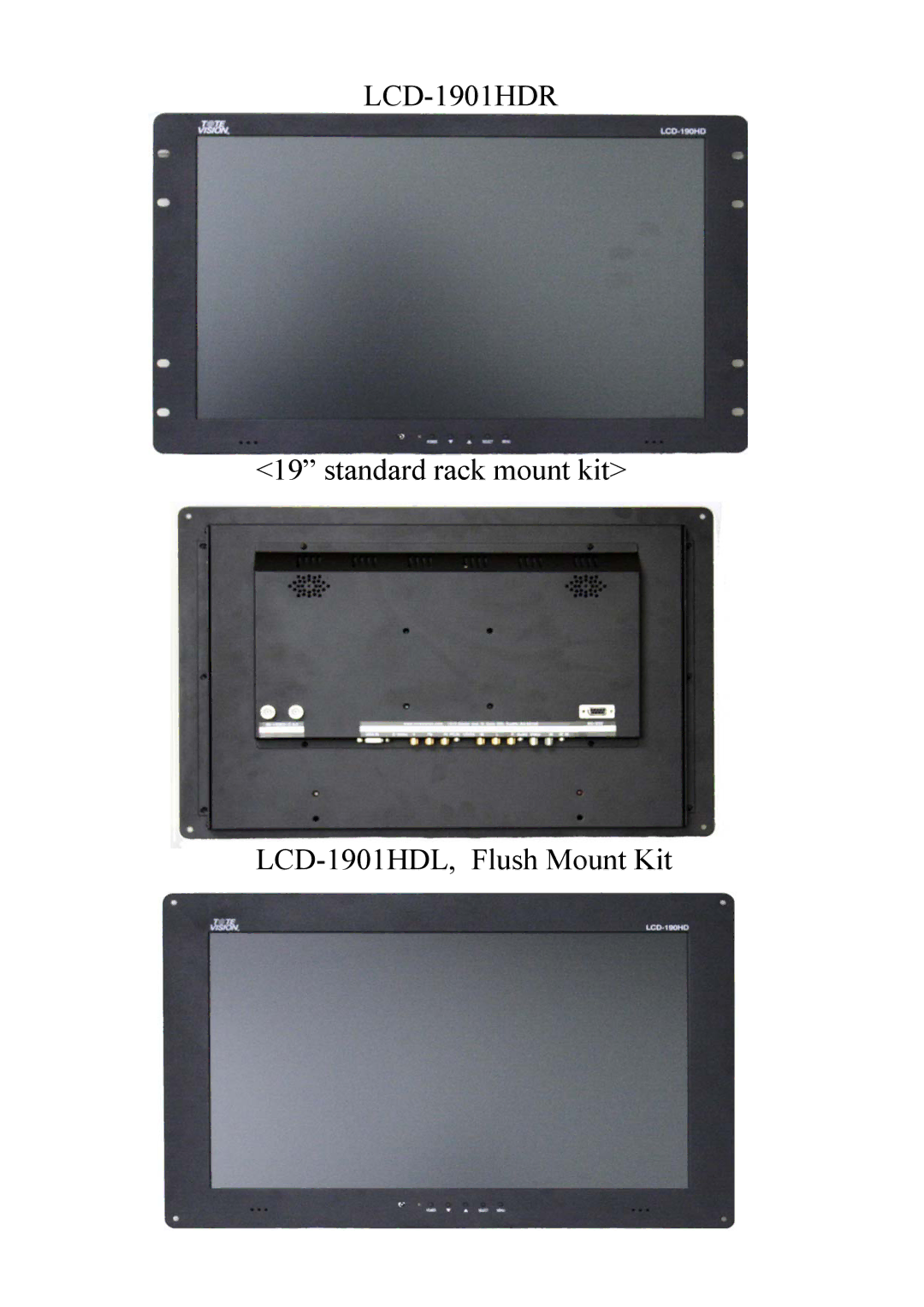 Tote Vision owner manual LCD-1901HDR 