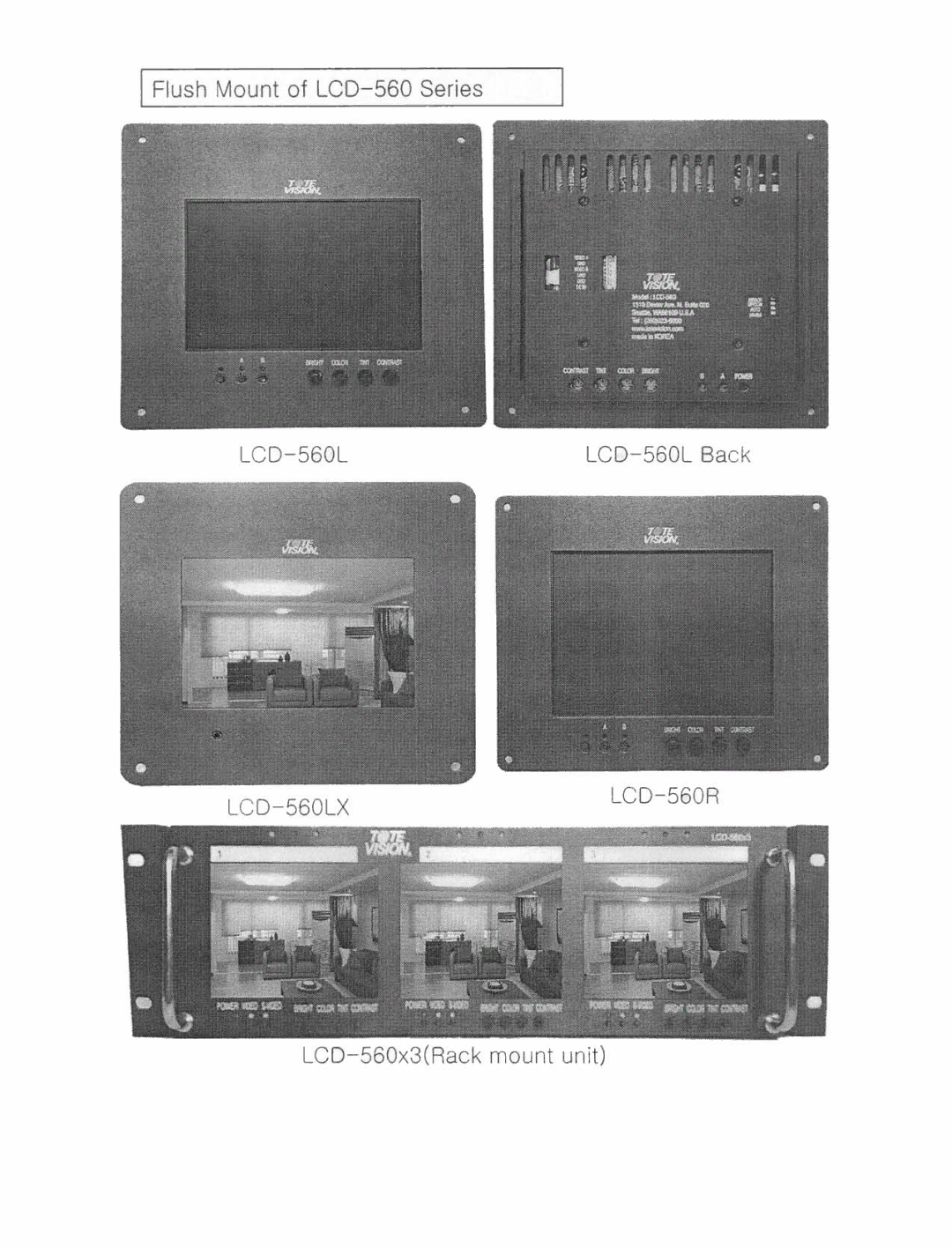 Tote Vision LCD-560 manual 