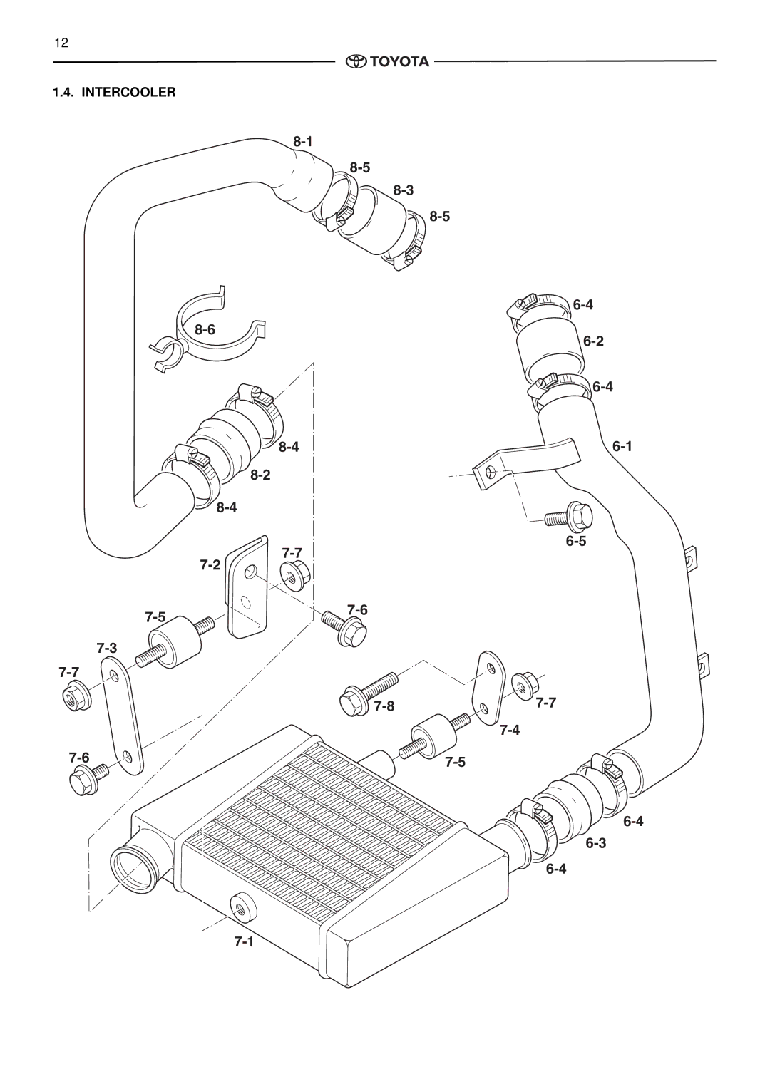 Toyota pmn instruction manual Intercooler 