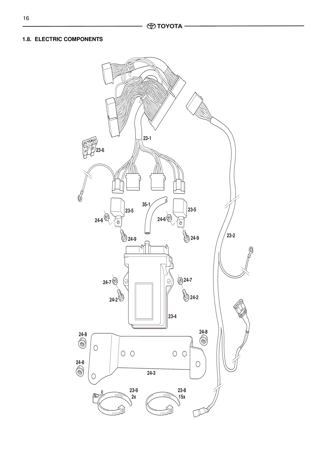 Toyota pmn instruction manual Electric Components 