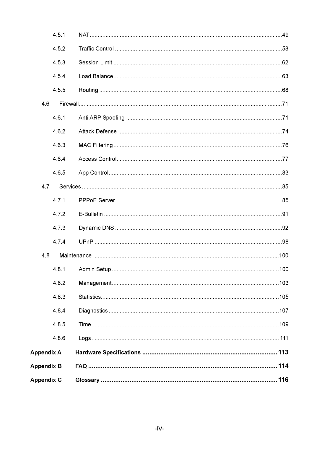 TP-Link 1910010933 manual Hardware Specifications, Glossary 