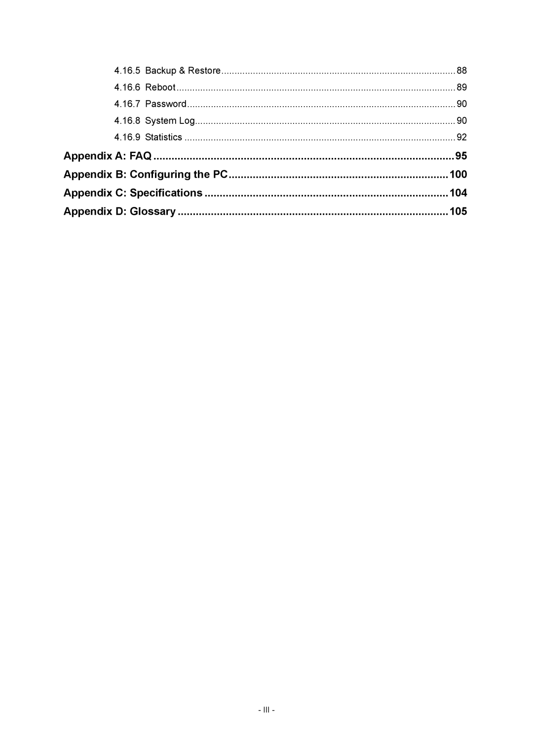 TP-Link 4.1.1 1910011002 manual Backup & Restore Reboot Password System Log Statistics 