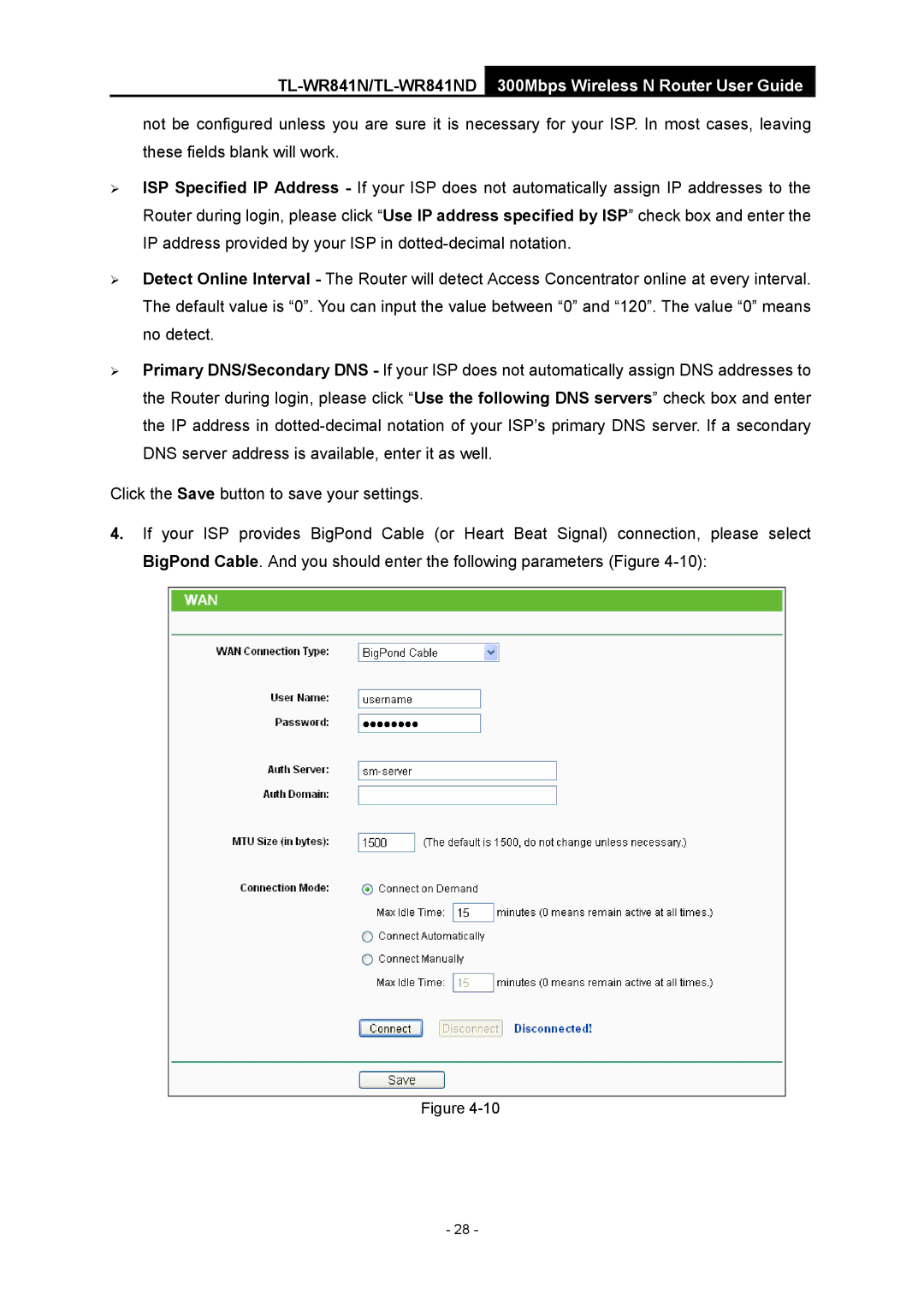 TP-Link 4.1.1 1910011002 manual TL-WR841N/TL-WR841ND300Mbps Wireless N Router User Guide 