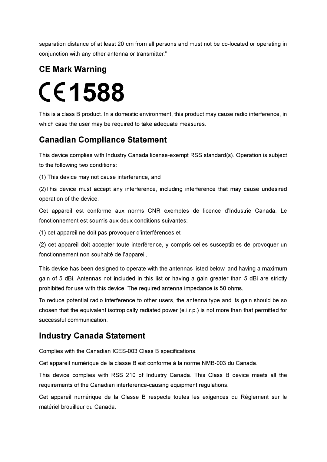 TP-Link 4.1.1 1910011002 manual CE Mark Warning 