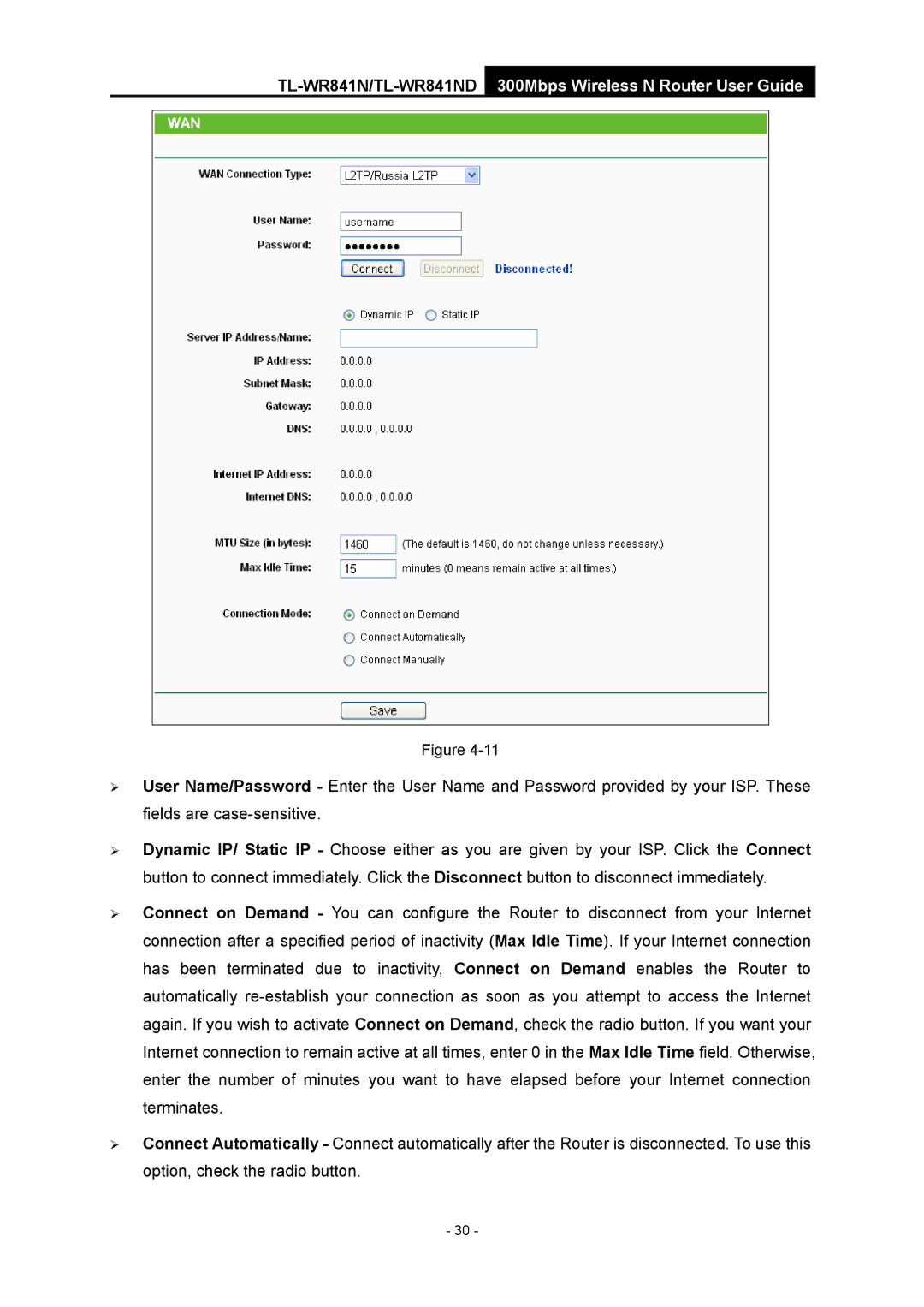 TP-Link 4.1.1 1910011002 manual TL-WR841N/TL-WR841ND300Mbps Wireless N Router User Guide 