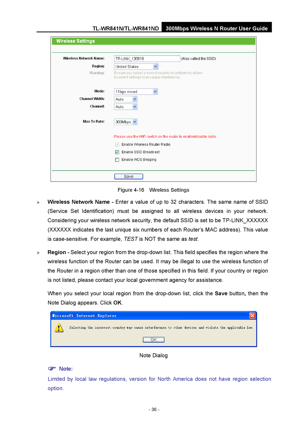 TP-Link 4.1.1 1910011002 manual Wireless Settings 