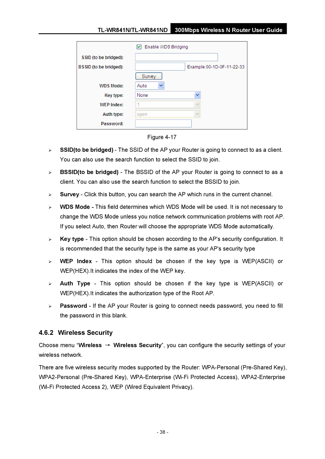 TP-Link 4.1.1 1910011002 manual Wireless Security 