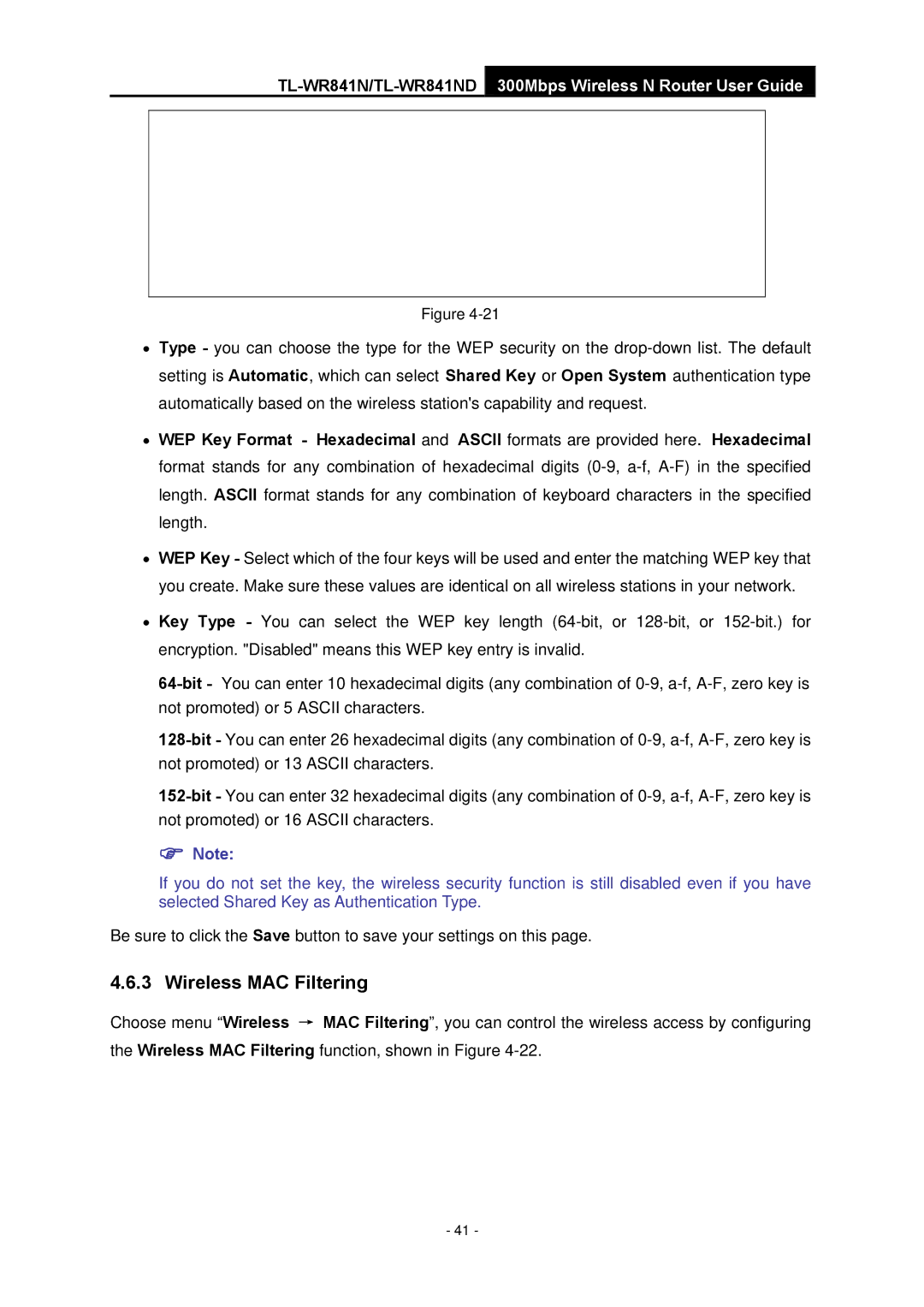 TP-Link 4.1.1 1910011002 manual Wireless MAC Filtering 