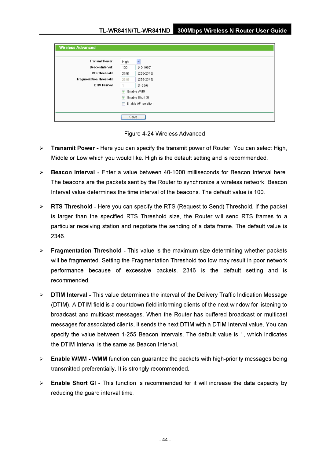 TP-Link 4.1.1 1910011002 manual TL-WR841N/TL-WR841ND300Mbps Wireless N Router User Guide 