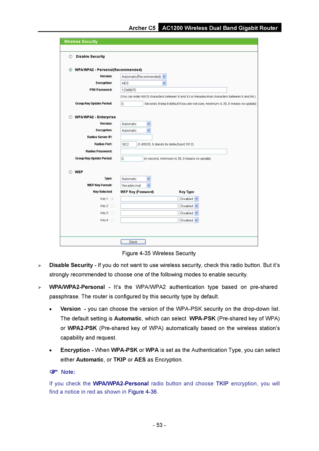 TP-Link manual Archer C5 AC1200 Wireless Dual Band Gigabit Router 