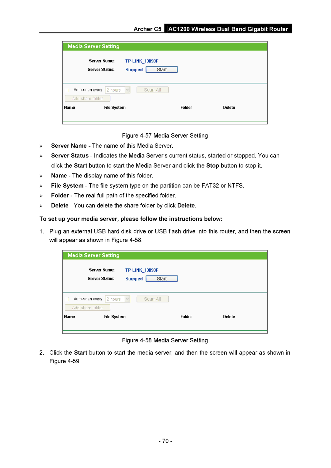 TP-Link manual Archer C5 AC1200 Wireless Dual Band Gigabit Router 