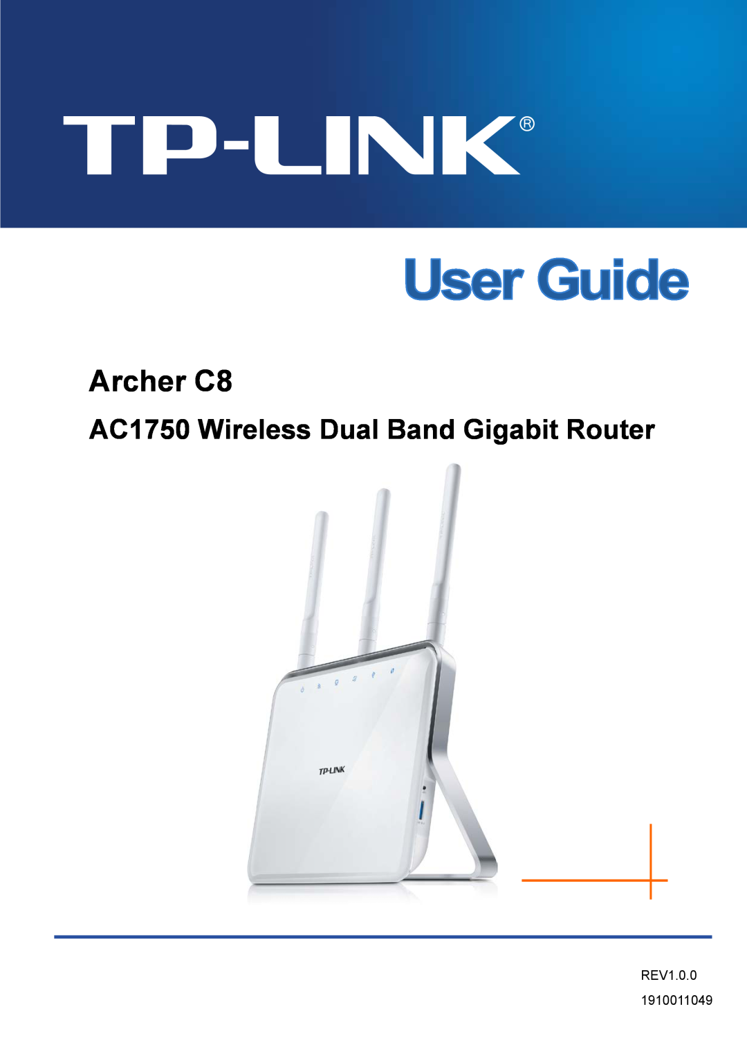 TP-Link manual AC1750 Wireless Dual Band Gigabit Router, Archer C8 
