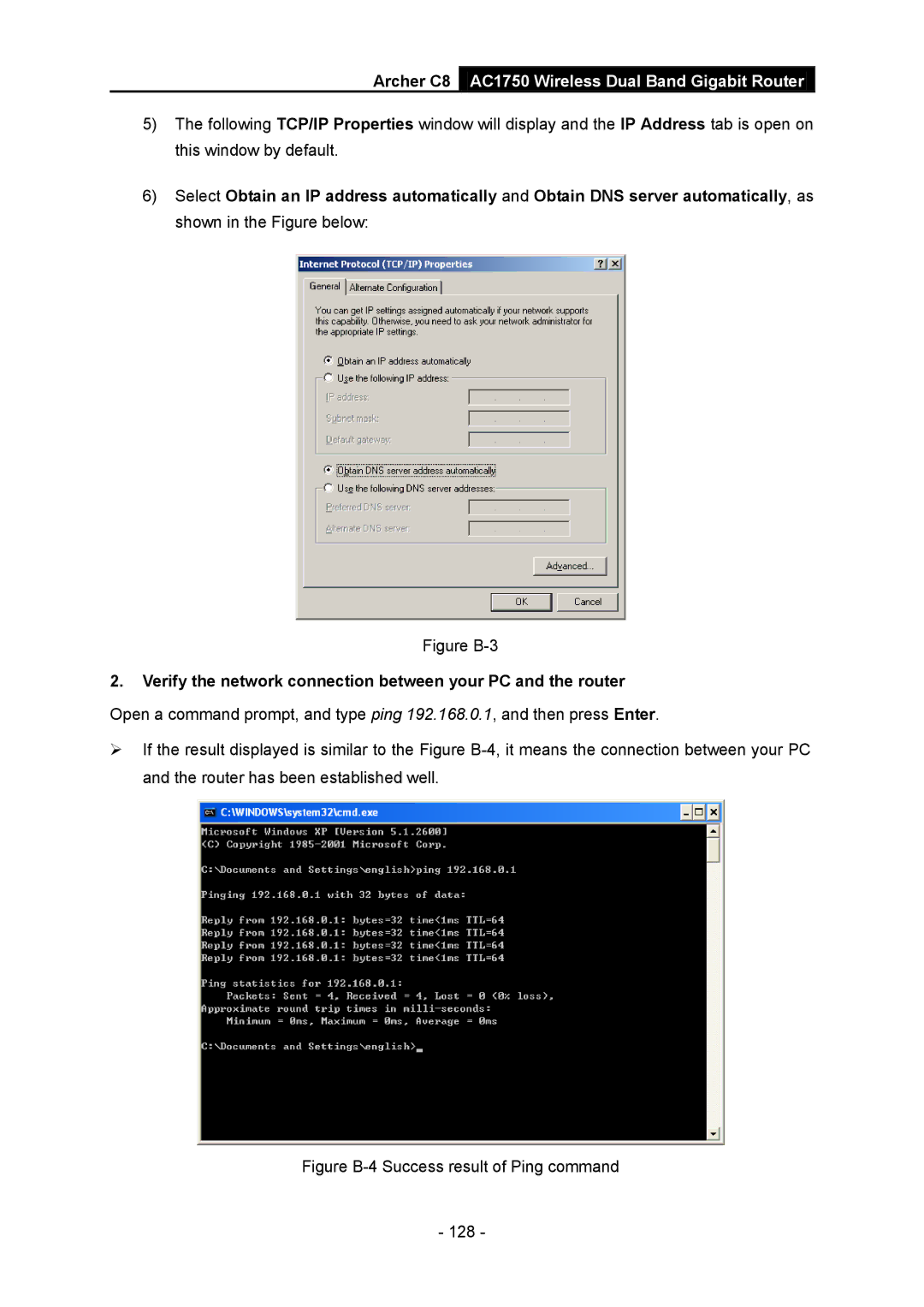 TP-Link AC1750 manual Verify the network connection between your PC and the router 