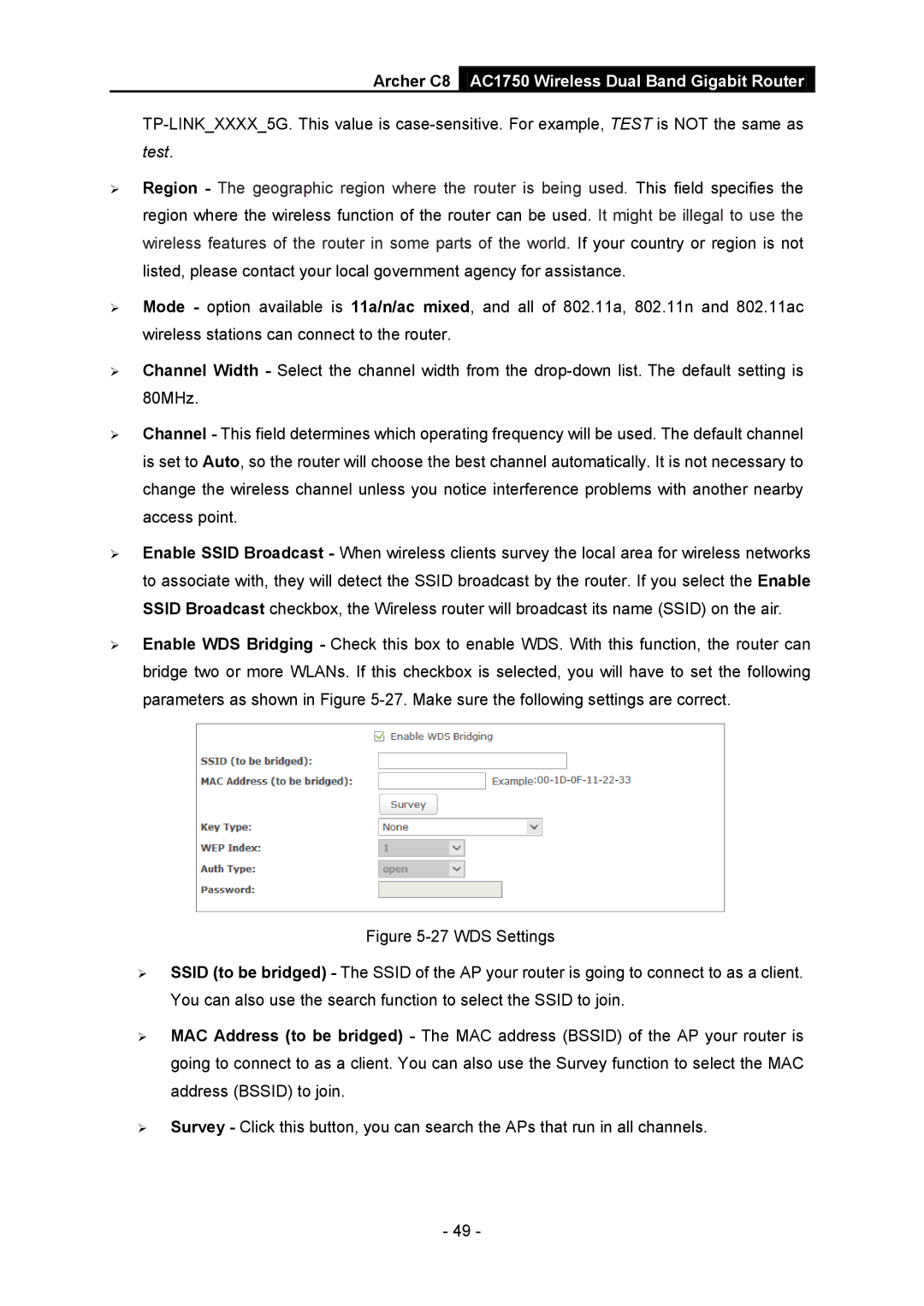 TP-Link AC1750 manual Test 