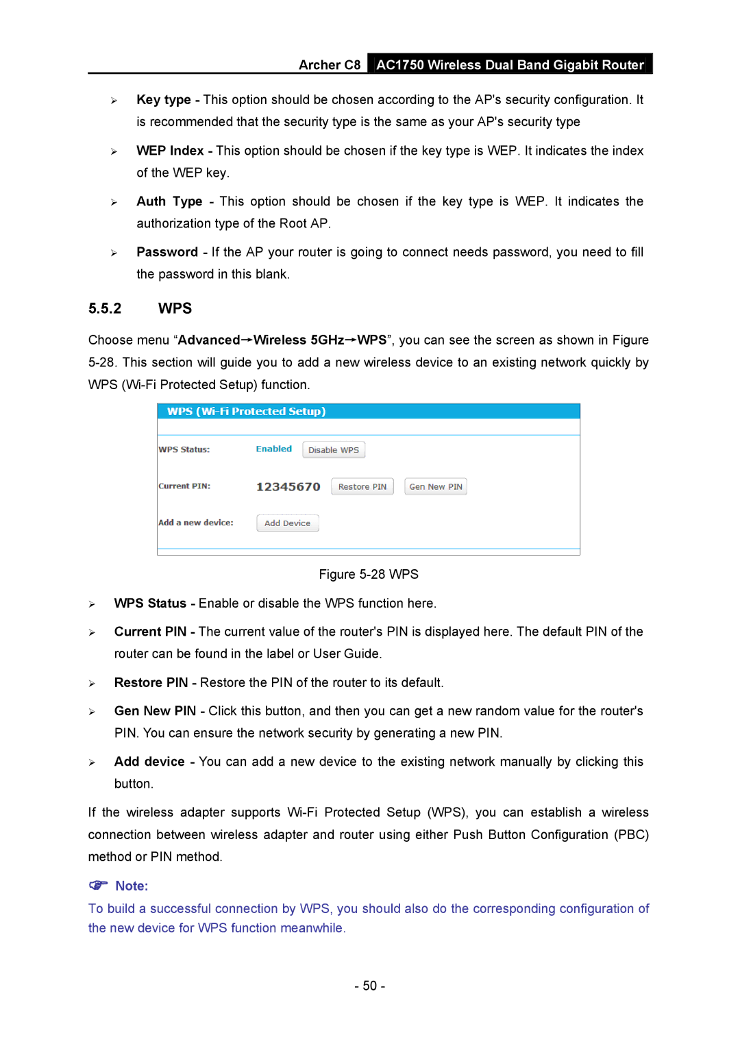 TP-Link AC1750 manual 2 WPS 