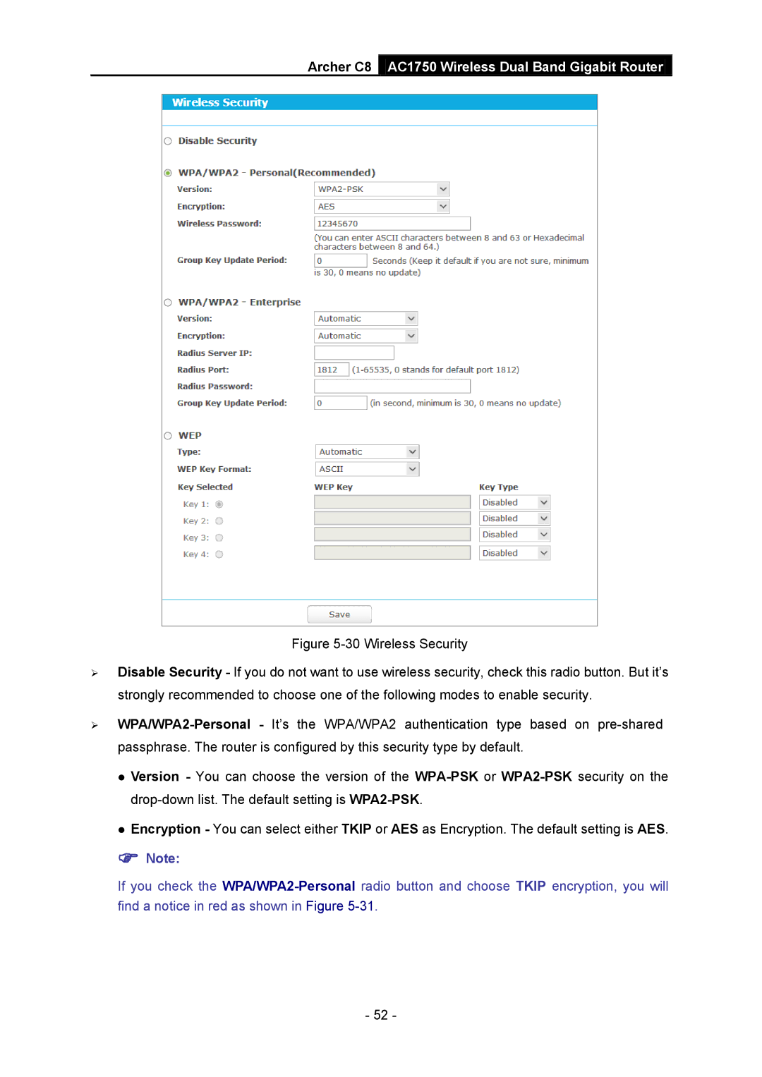 TP-Link manual Archer C8 AC1750 Wireless Dual Band Gigabit Router 