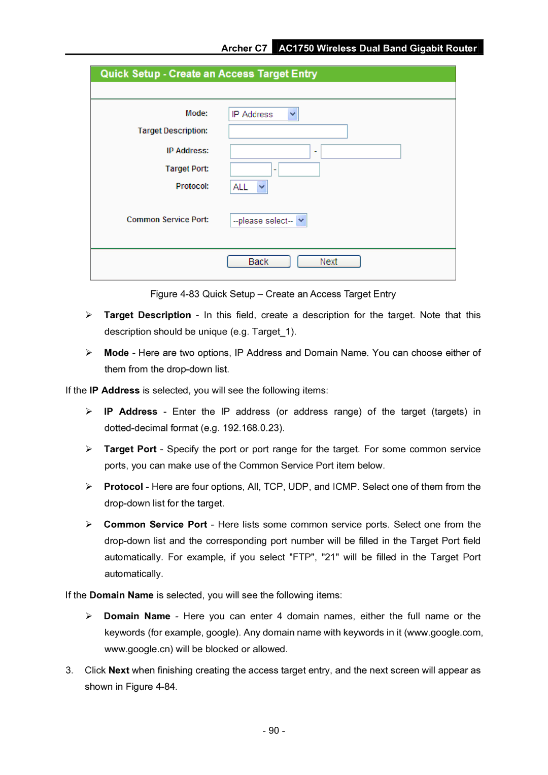 TP-Link manual Archer C7 AC1750 Wireless Dual Band Gigabit Router 