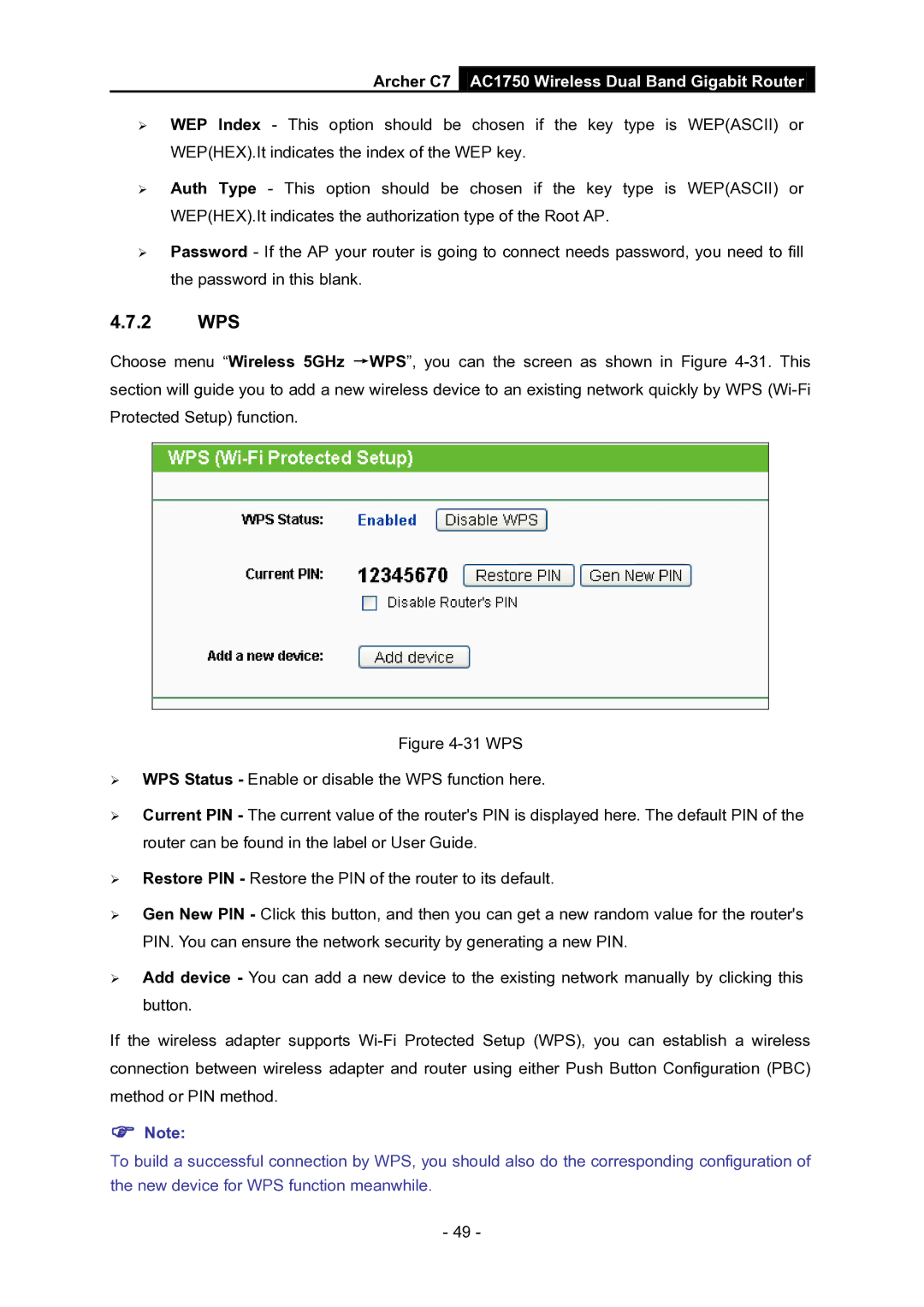 TP-Link AC1750 manual 2 WPS 