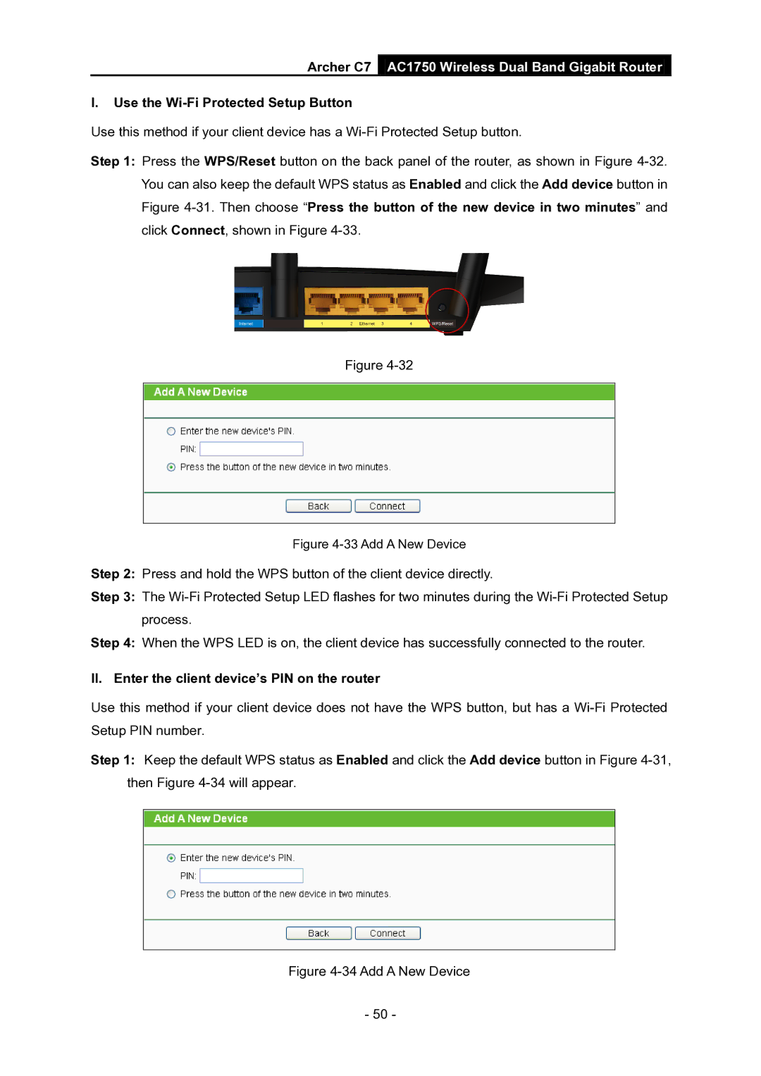 TP-Link AC1750 manual Add a New Device 