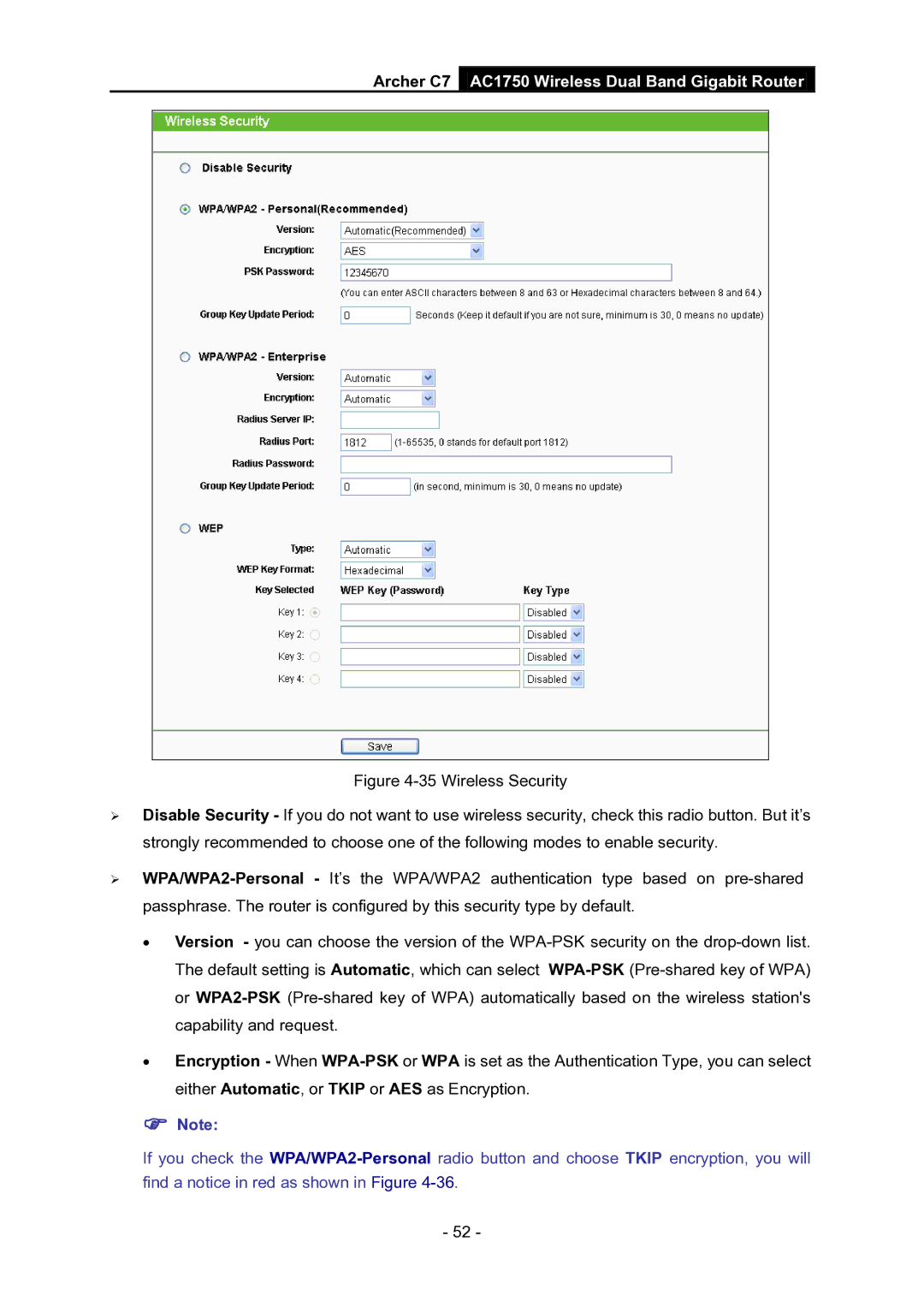 TP-Link manual Archer C7 AC1750 Wireless Dual Band Gigabit Router 