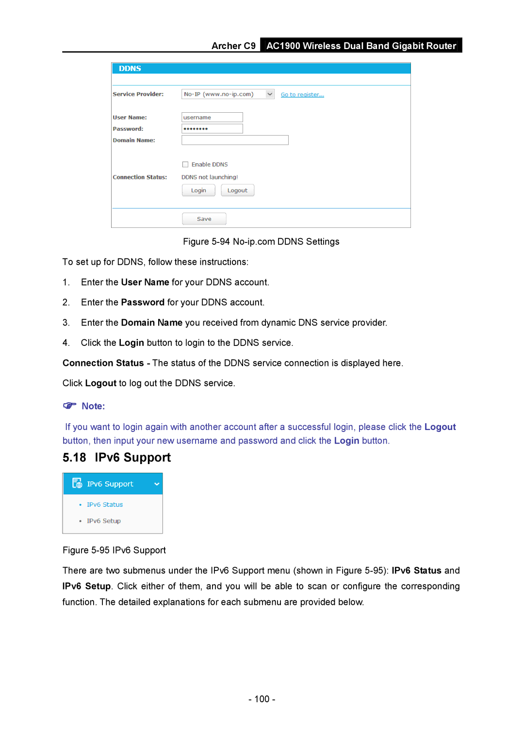 TP-Link AC1900 manual 18 IPv6 Support 