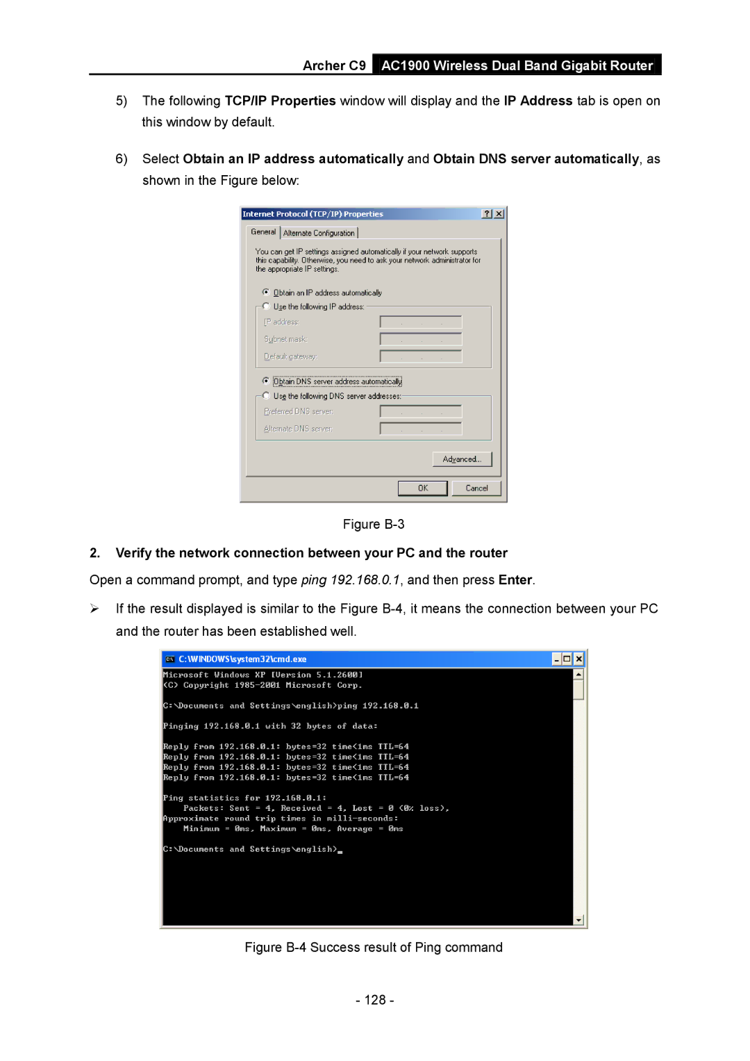 TP-Link AC1900 manual Verify the network connection between your PC and the router 