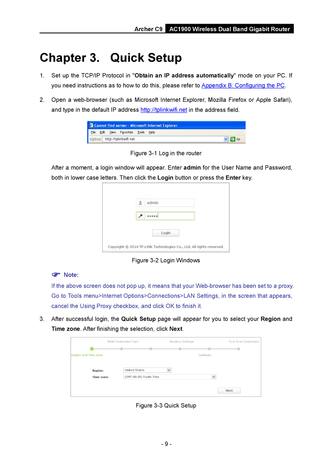 TP-Link AC1900 manual Quick Setup 