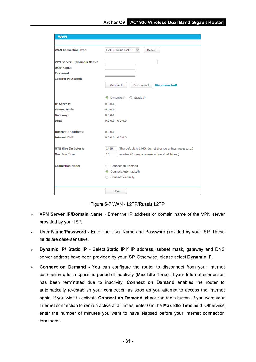 TP-Link manual Archer C9 AC1900 Wireless Dual Band Gigabit Router 