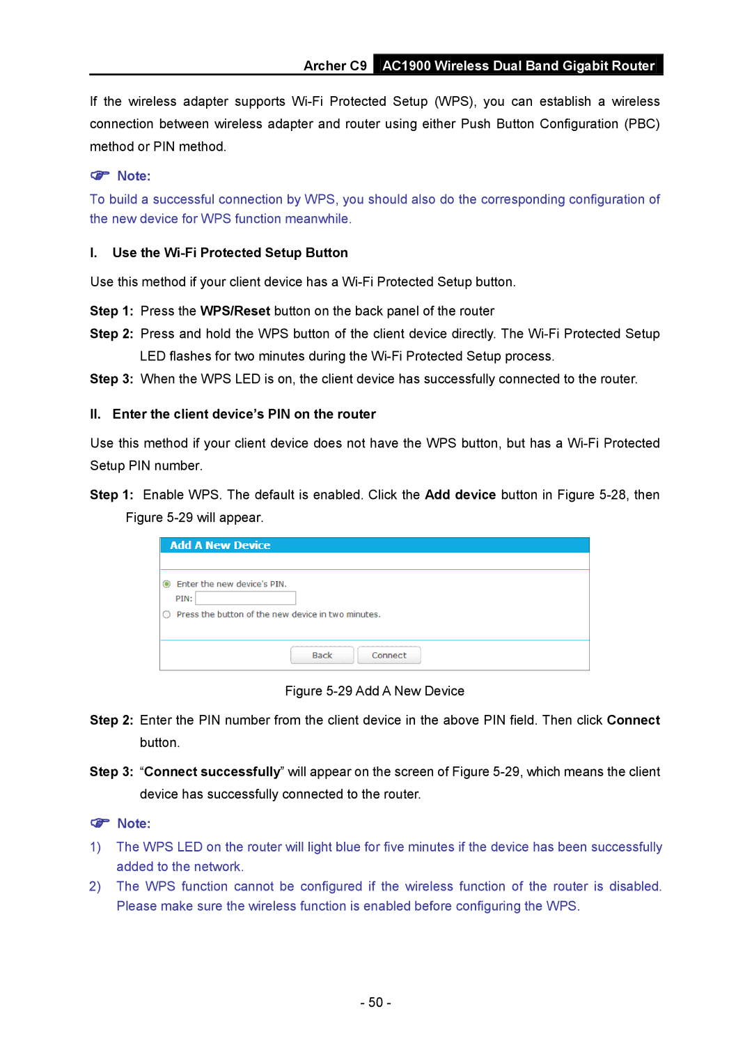 TP-Link AC1900 manual  Note 