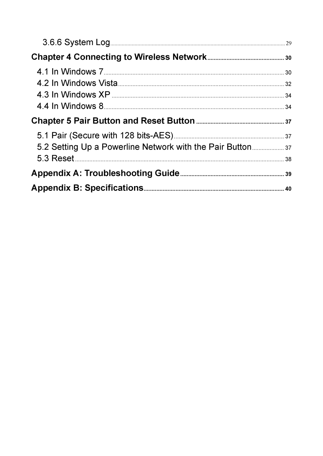 TP-Link AV200, AV500 manual Connecting to Wireless Network, Appendix a Troubleshooting Guide 