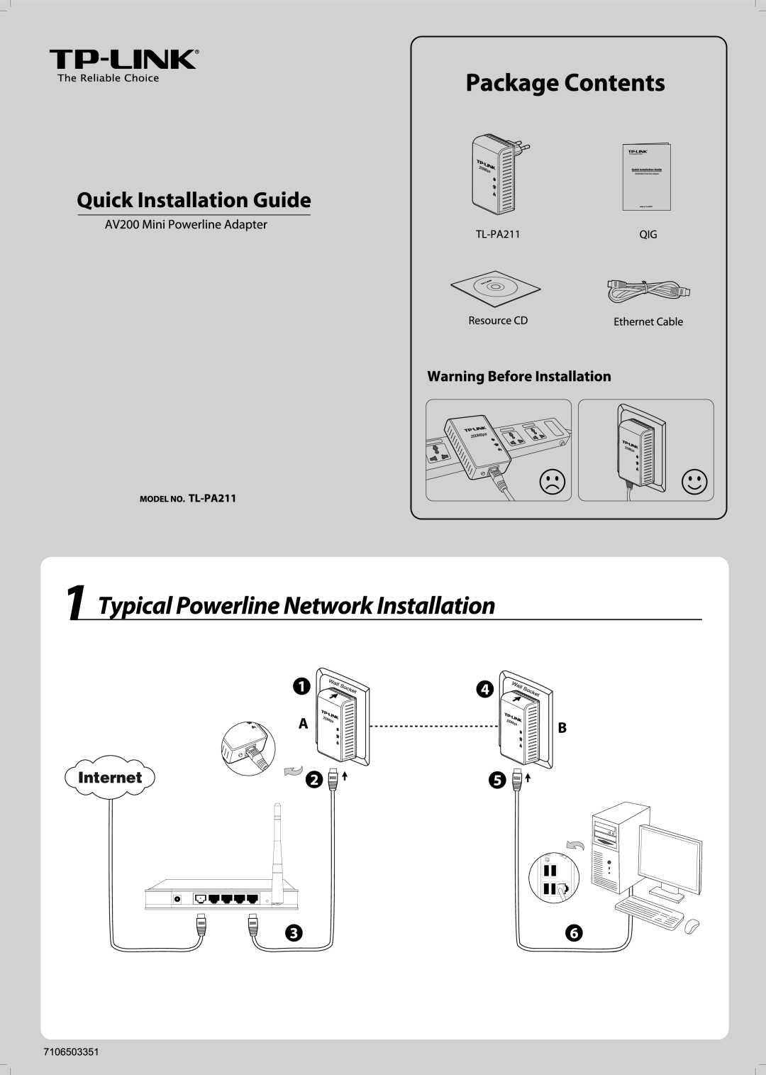 TP-Link AV200 manual 