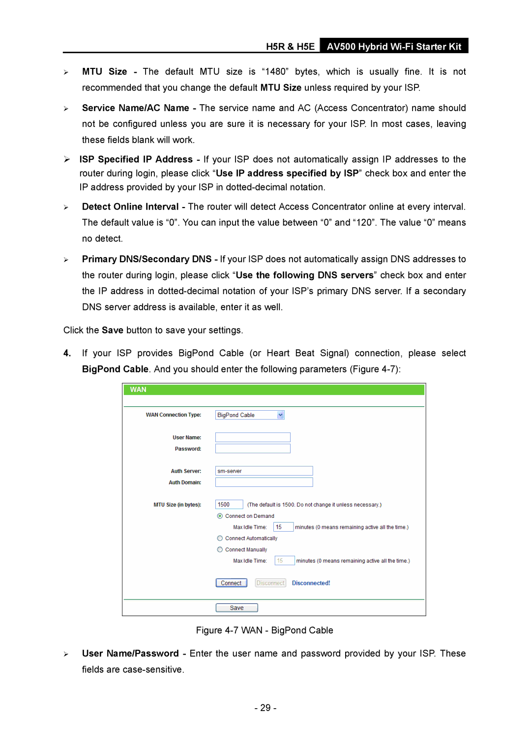 TP-Link H5S manual H5R & H5E AV500 Hybrid Wi-Fi Starter Kit 