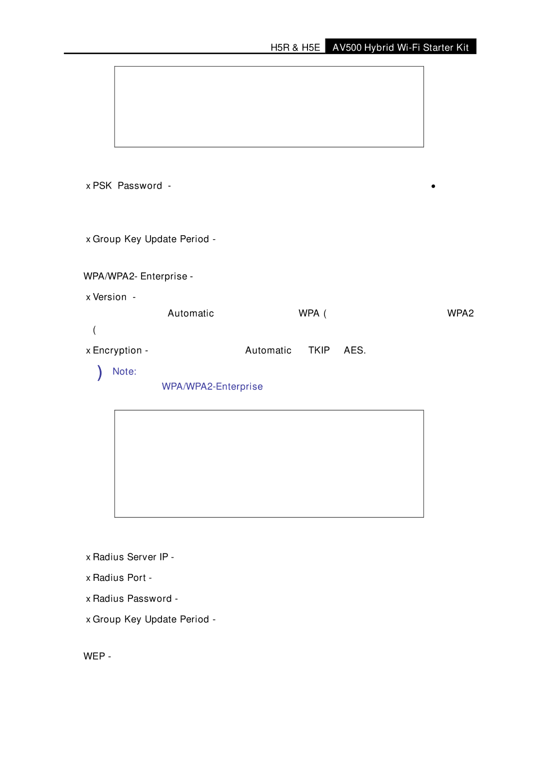 TP-Link H5R, H5S manual Encryption You can select either Automatic, or Tkip or AES 