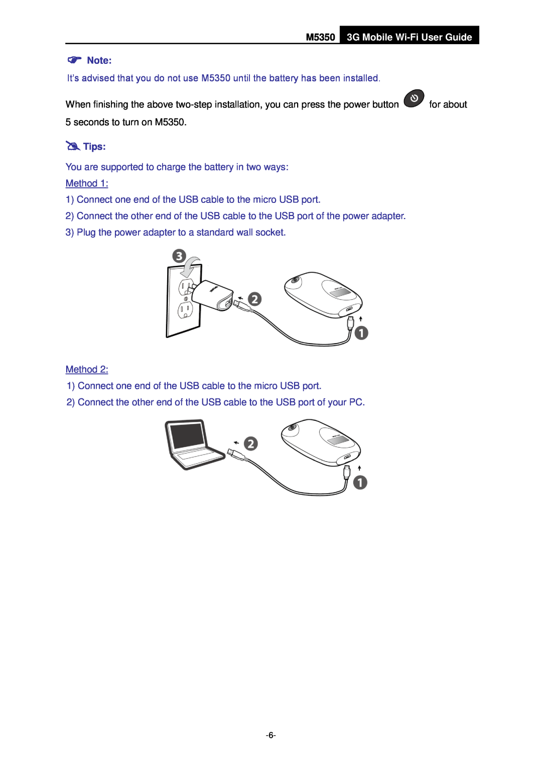 TP-Link manual M5350 3G Mobile Wi-Fi User Guide,  Note,  Tips 